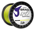 DAIWA J-BRAID x4 BRAIDED LINE - FLUORESCENT YELLOW